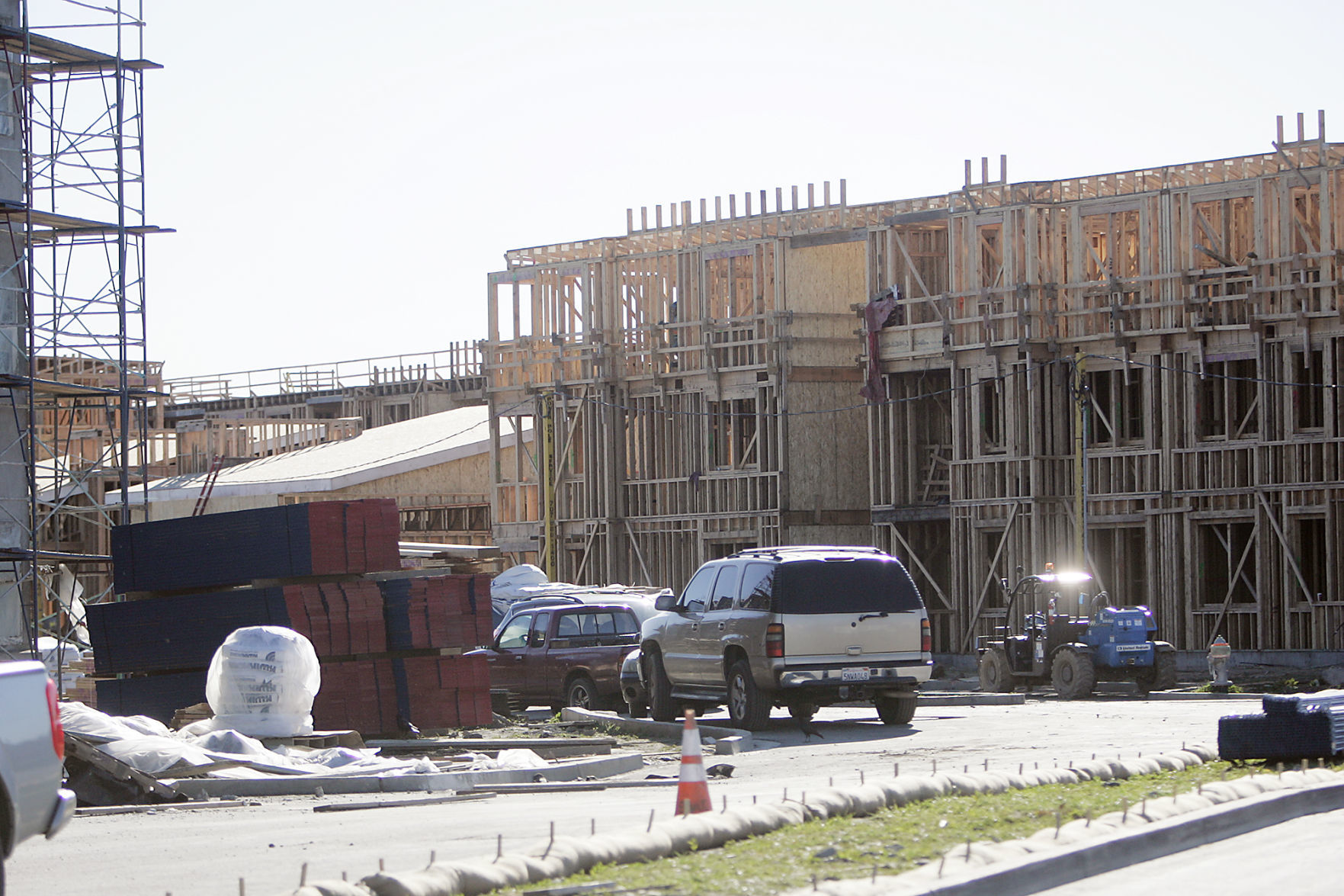 The Braydon apartments under construction in Napa